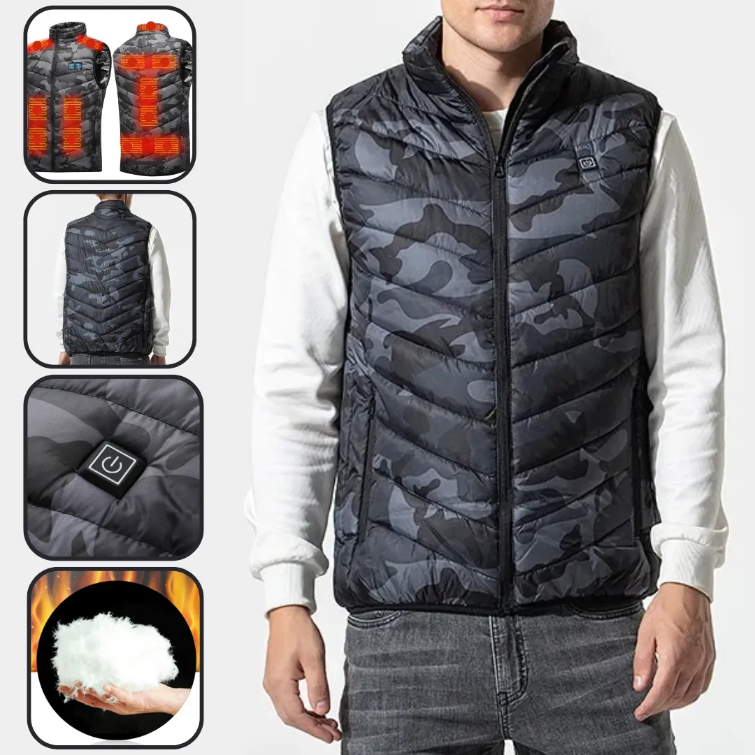 Camouflage Heat Vest For Men