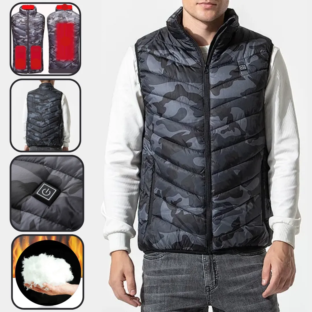 Camouflage Heat Vest For Men