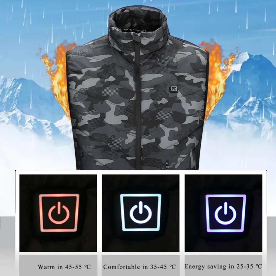 Camouflage Heat Vest For Men