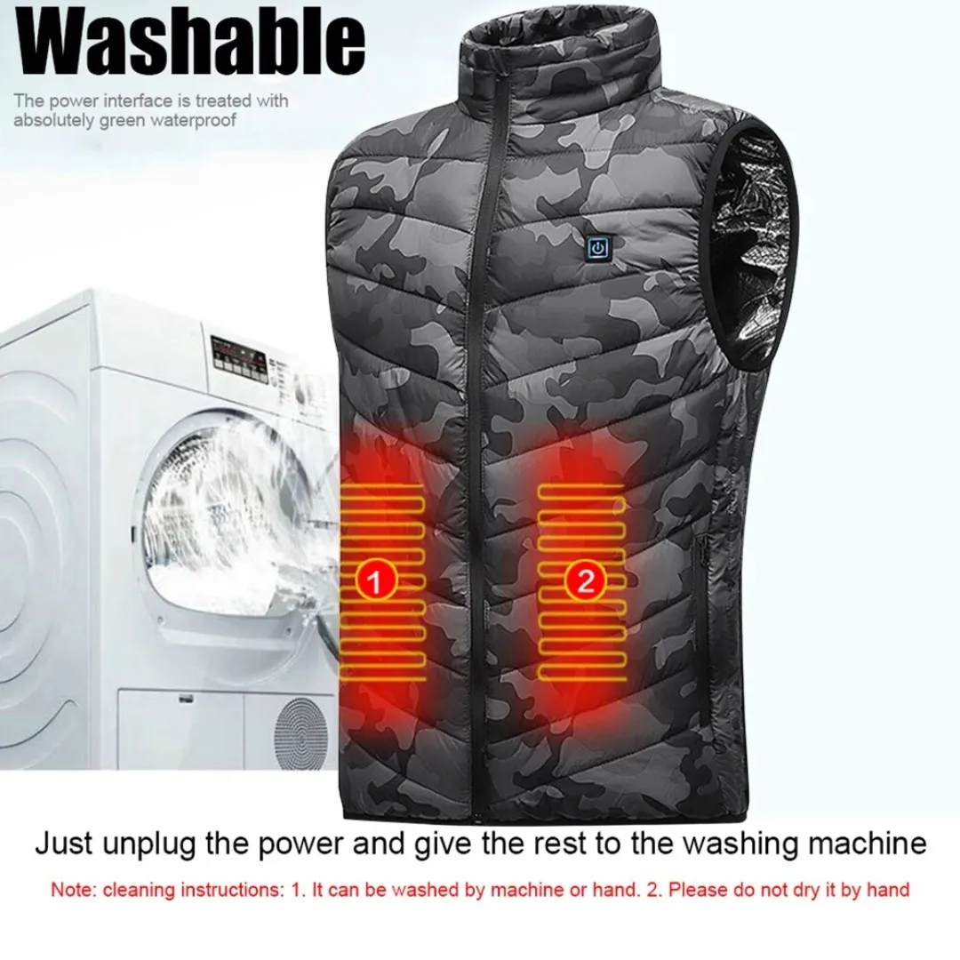 Camouflage Heat Vest For Men