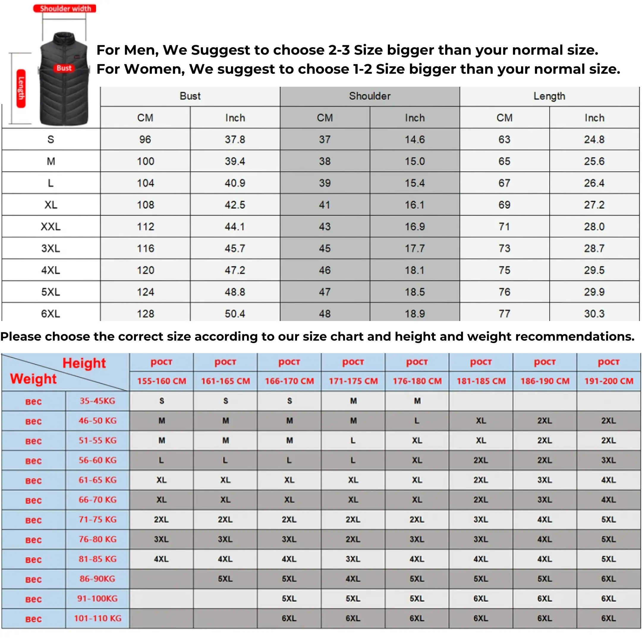 Camouflage Heat Vest For Men