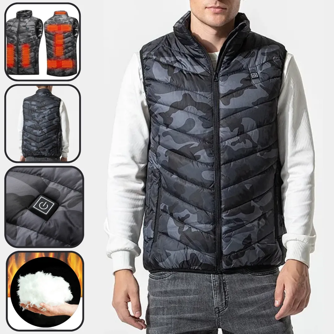 Camouflage Heat Vest For Men