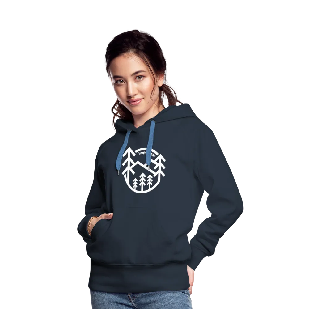 Retro Forest - Women’s Fitted Hoodie