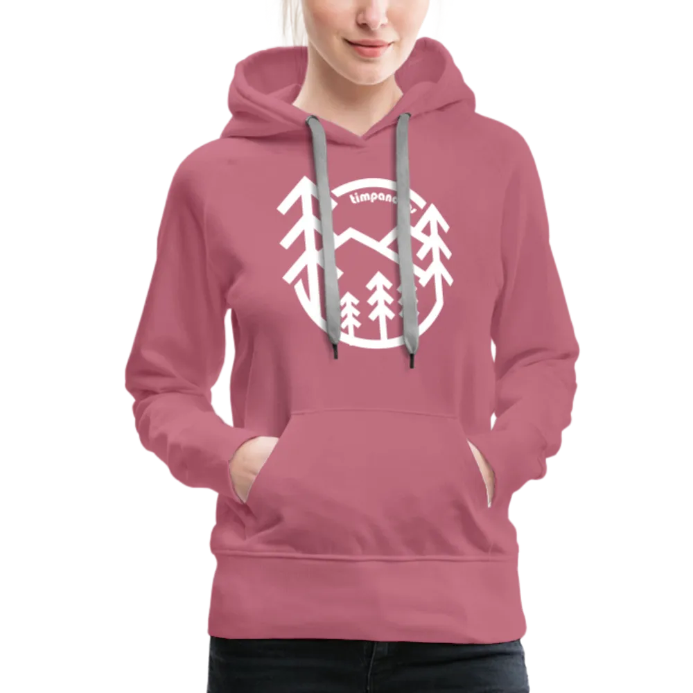 Retro Forest - Women’s Fitted Hoodie