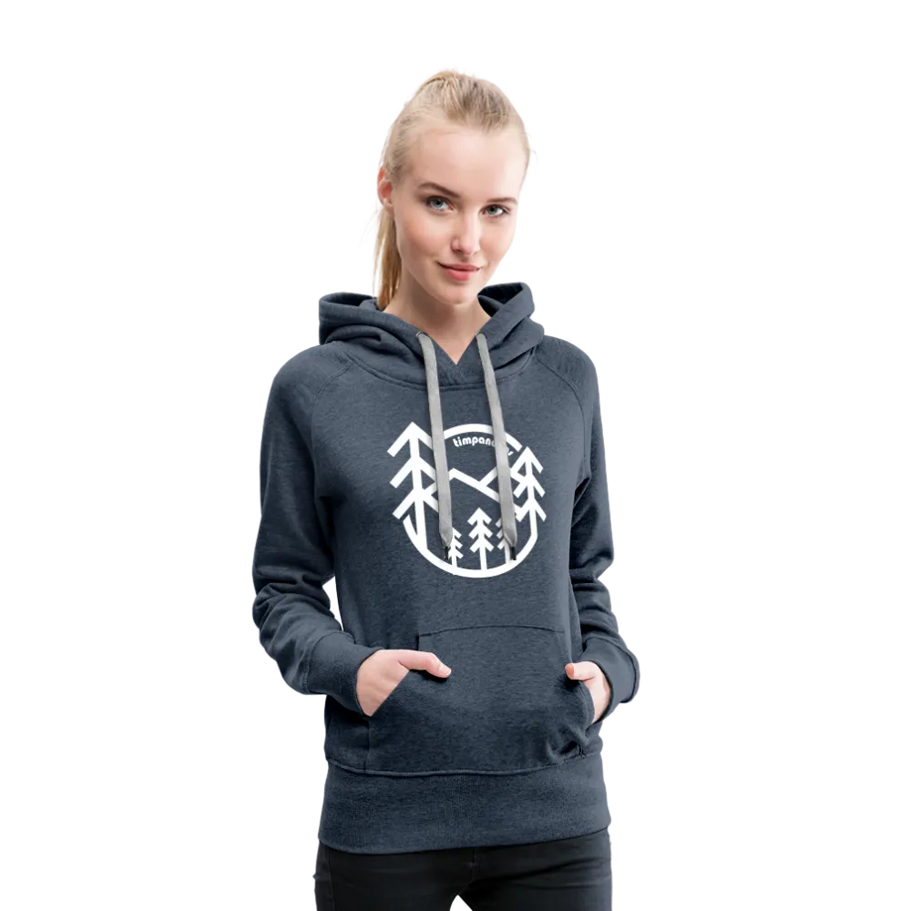 Retro Forest - Women’s Fitted Hoodie