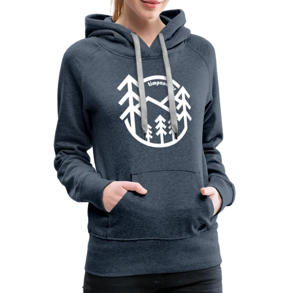 Retro Forest - Women’s Fitted Hoodie