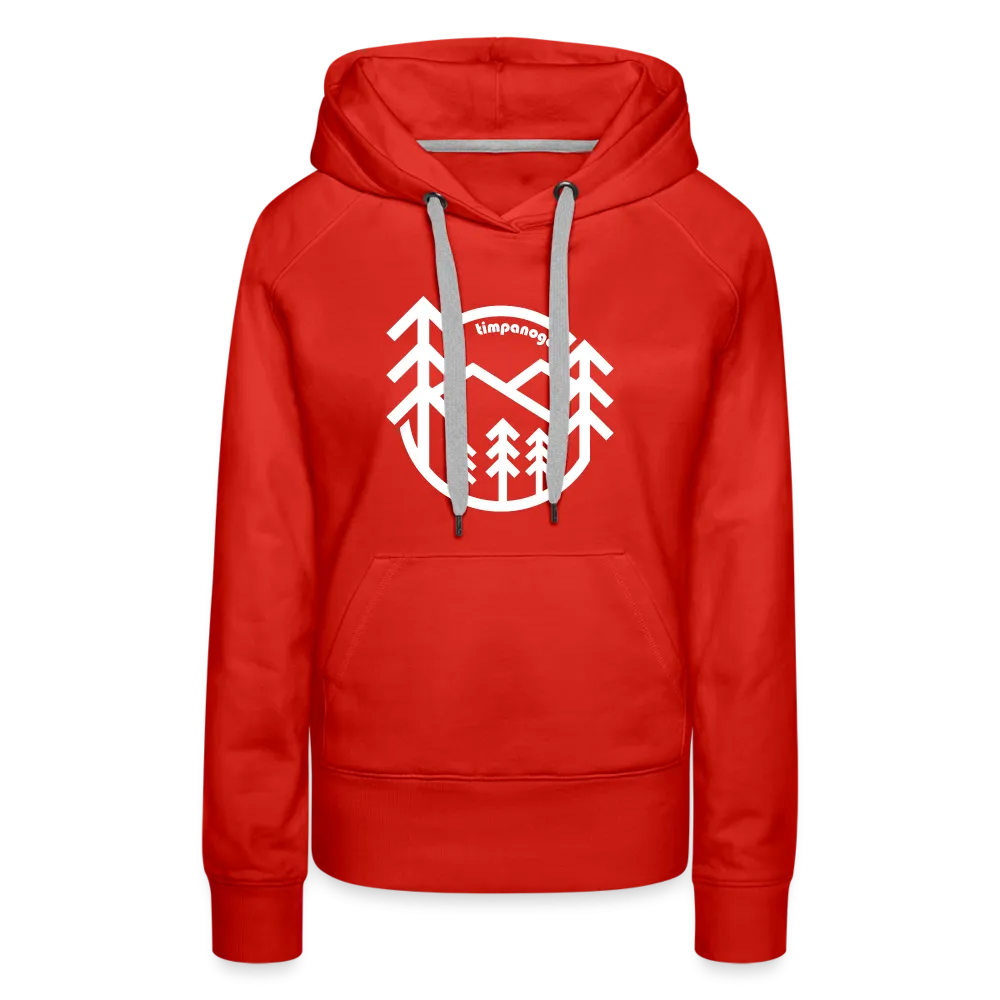 Retro Forest - Women’s Fitted Hoodie