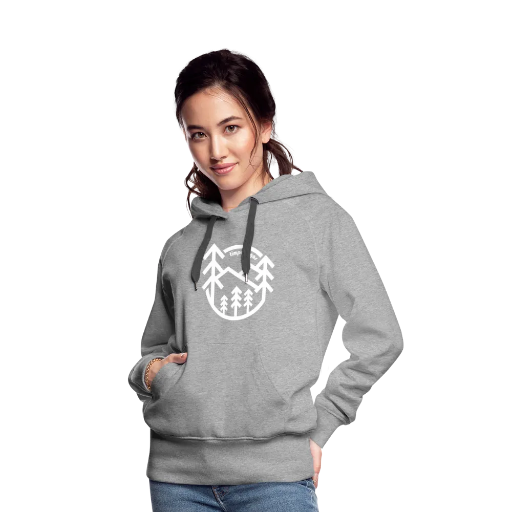 Retro Forest - Women’s Fitted Hoodie