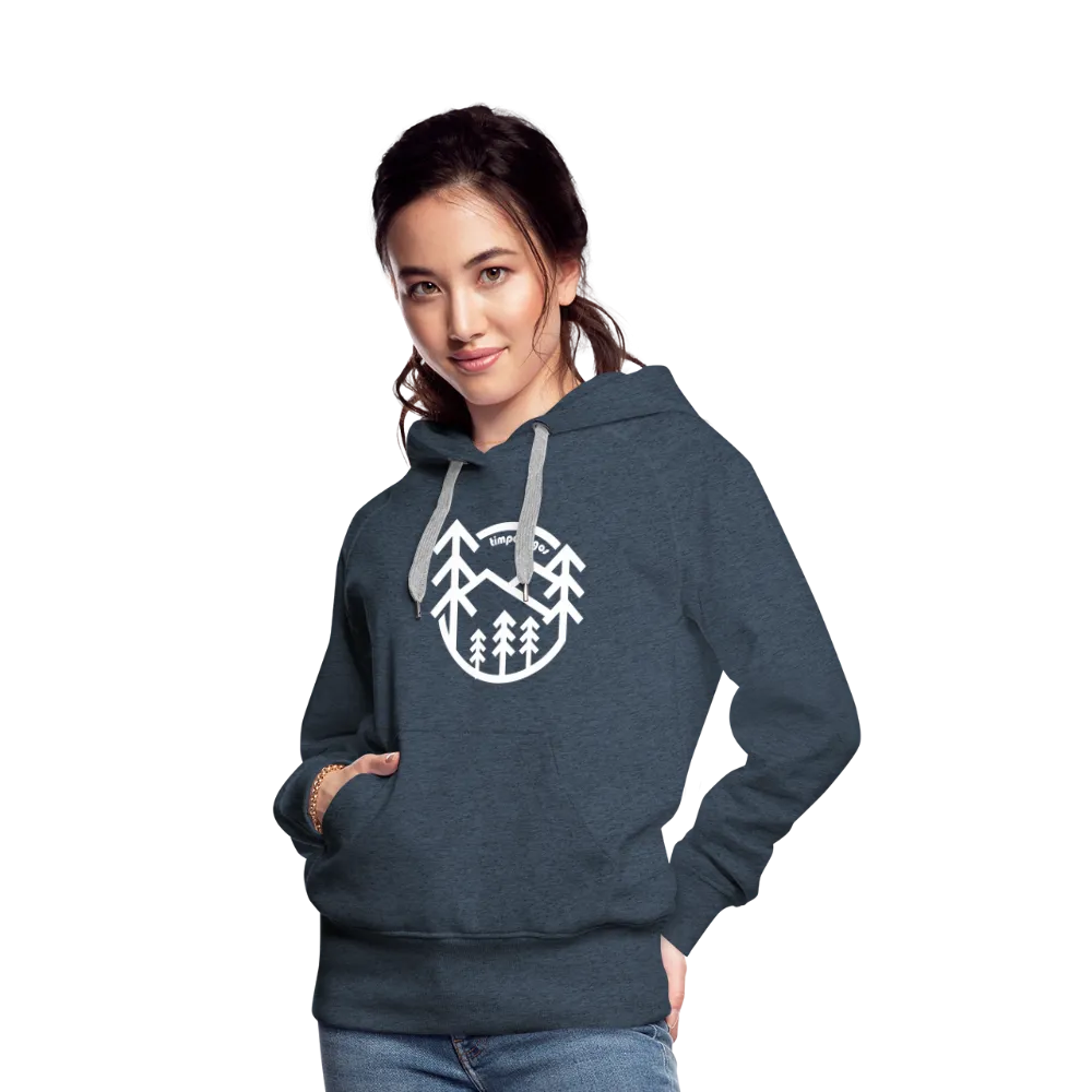 Retro Forest - Women’s Fitted Hoodie