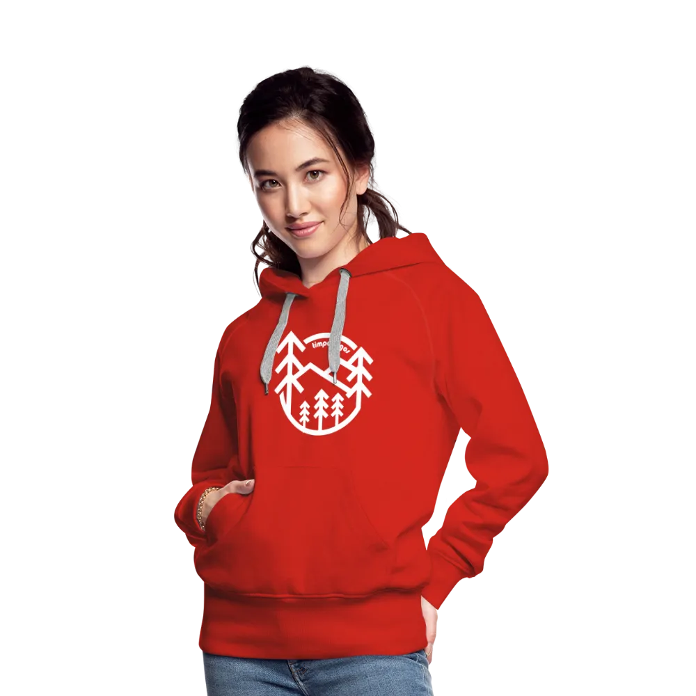 Retro Forest - Women’s Fitted Hoodie