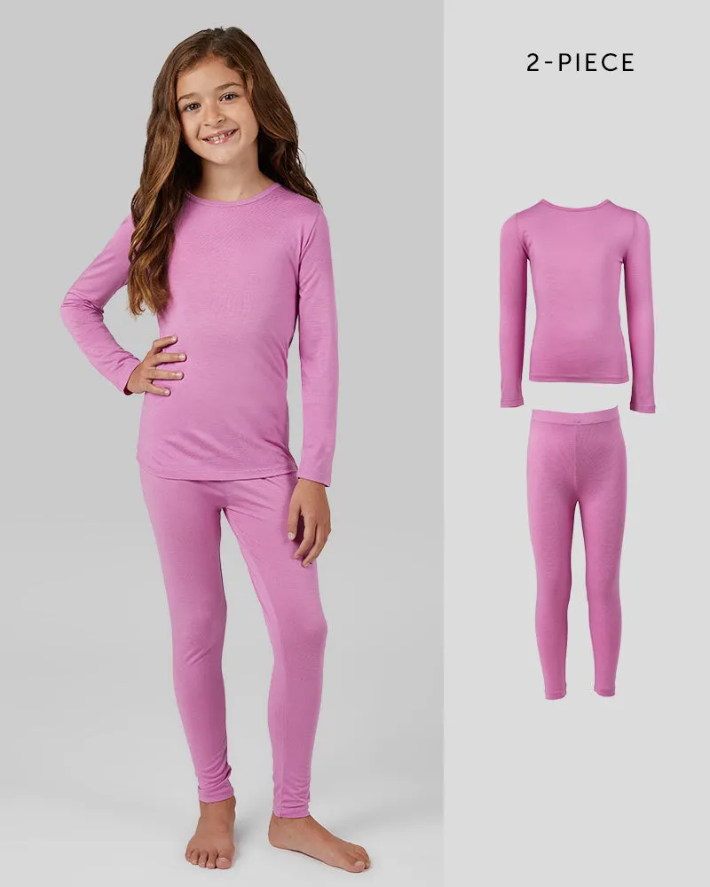 UNISEX KIDS' 2PC BASELAYER TOP & BOTTOM SET